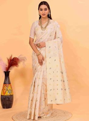 Ethnic motifs zari silk cotton kanjeevaram saree 2