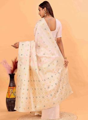 Ethnic motifs zari silk cotton kanjeevaram saree 4