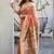 Peach cotton blend jacquard saree with traditional paithani pallu