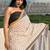 Floral printed pure cotton bagru saree