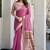Onion pink cotton blend jacquard saree with traditional paithani pallu