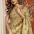 Beige kota silk blend paithani saree with meenakari floral bootis