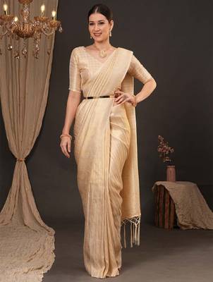 Woven design zari silk blend kanjeevaram saree 2