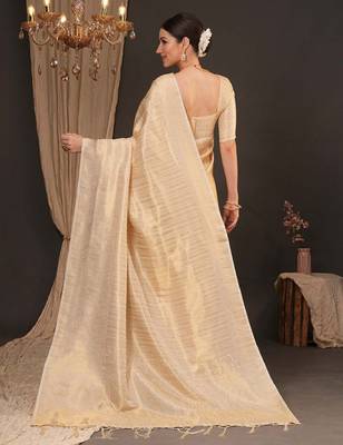 Woven design zari silk blend kanjeevaram saree 3