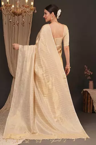 Woven design zari silk blend kanjeevaram saree