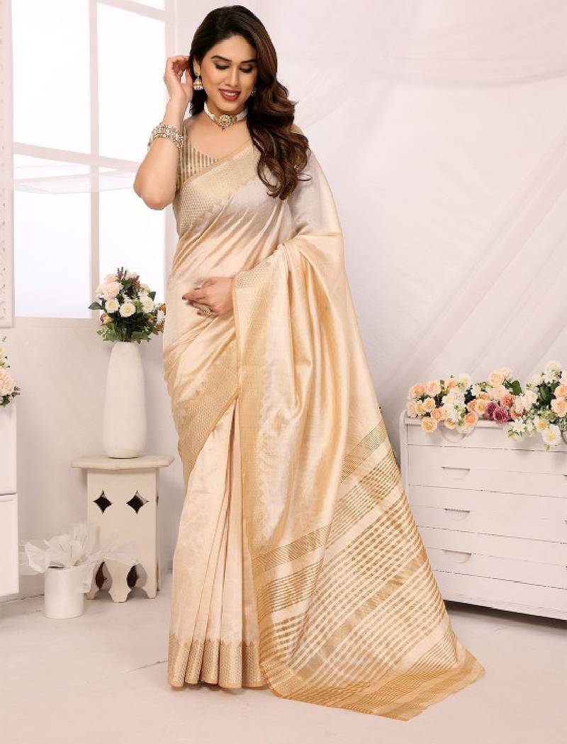 Solid woven design zari kanjeevaram saree