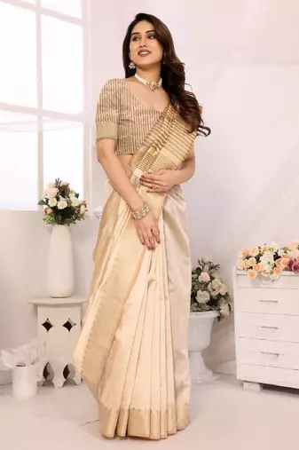 solid woven design zari kanjeevaram saree