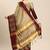 Ethnic motifs kutchi embroidery silk cotton heavy work banarasi saree