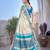 Abstract printed mysore silk saree