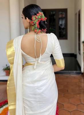 Zari silk cotton kanjeevaram saree 3