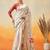 Floral zari art silk ready to wear kasavu saree
