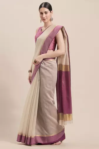 Zari pure cotton saree