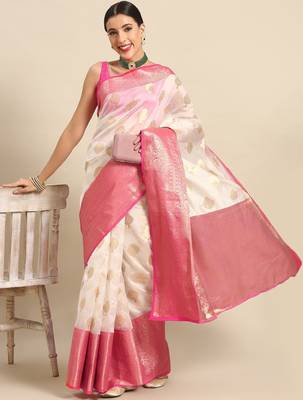 Ethnic motifs zari kasauv saree 2