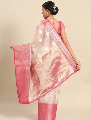 Ethnic motifs zari kasauv saree 3