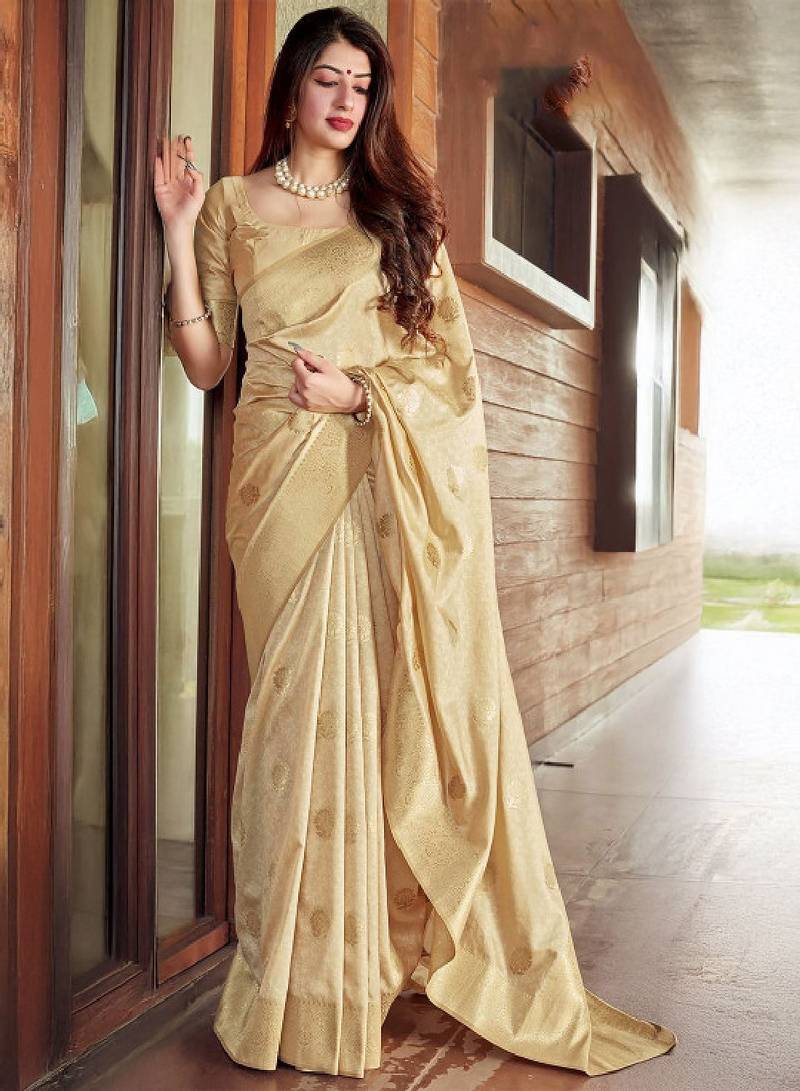 Woven design zari kanjeevaram saree