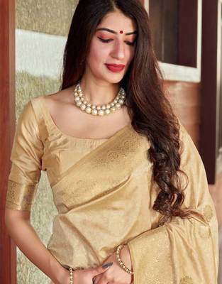 Woven design zari kanjeevaram saree 2