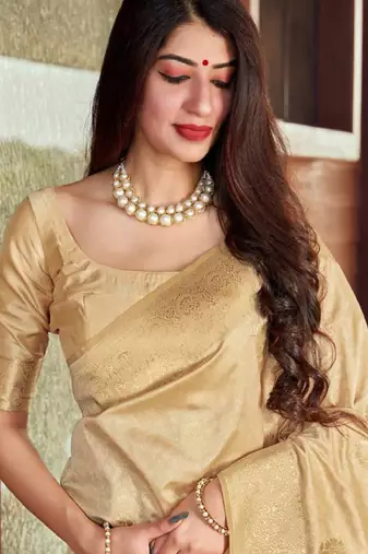 Woven design zari kanjeevaram saree