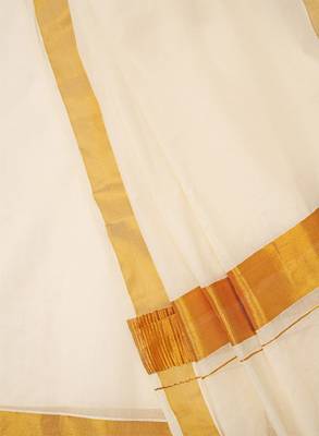 Zari cotton kasavu saree 4