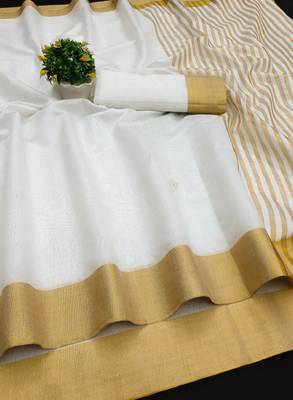 Zari silk cotton designer kasavu saree 3