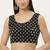 Black cotton sanganeri printed non padded blouse