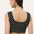 Black cotton sanganeri printed non padded blouse