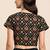 Black cotton sanganeri printed non padded blouse
