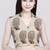 White cotton sanganeri printed non padded blouse