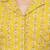 Yellow cotton sanganeri printed non padded blouse