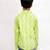 cotton full sleeves printed  short kurta - lime green