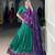 Green Navaratri Special Bandhej Print With Gotta Patti Lace Touch Up Lehenga with Unstitched Blouse