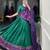 Green Navaratri Special Bandhej Print With Gotta Patti Lace Touch Up Lehenga with Unstitched Blouse
