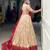 Off White Navaratri Special Bandhej Print With Gotta Patti Lace Touch Up Lehenga with Unstitched Blouse