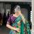 Purple Tussar Silk Printed & Foil with Lace Touch Up Work Lehenga with Unstitched Blouse
