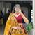Maroon Tussar Silk Printed & Foil with Lace Touch Up Work Lehenga with Unstitched Blouse