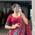 Teal Navaratri Special Tussar Silk Patola Printed Lehenga with unstitched Blouse