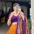 Mustard Navaratri Special Tussar Silk Patola Printed Lehenga with unstitched Blouse
