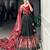 Black Navaratri Special Tussar Silk Patola Printed Lehenga with unstitched Blouse