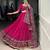 Pink Navaratri Special Gamthi Print With Gotta Patti Lace Touch Up Lehenga with Stitched Blouse
