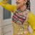 Parrot Green Navaratri Special Gota Patti Work Lehenga with Gamthi Mirror Patch & Cowrie Lace work Choli