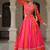 Orange Navaratri Special Mirror Lace Work Lehenga with Gamthi & Cowrie Lace work Choli