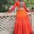 Orange Navaratri Special Leheriya Print with Gota-Patti Lace Work Lehenga Choli