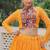 Yellow Navaratri Special Faux Georgette Bandhej Print with Gotta Patti Lace Work Lehenga Choli