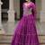 Purple Navaratri Special Leheriya Print with Gota-Patti Lace Work Lehenga Choli