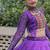 Purple Navaratri Special Leheriya Print with Gota-Patti Lace Work Lehenga Choli