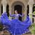 Blue Navaratri Special Leheriya Print with Gota-Patti Lace Work Lehenga Choli- free size