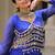 Blue Navaratri Special Leheriya Print with Gota-Patti Lace Work Lehenga Choli