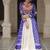 Blue Navaratri Special Kora Cotton Frill Lehenga with Patch Work Georgette Kurti