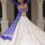 Blue Navaratri Special Kora Cotton Frill Lehenga with Patch Work Georgette Kurti
