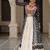 Black Navaratri Special Kora Cotton Frill Lehenga with Patch Work Georgette Kurti