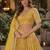 Yellow Viscose Semi Stitched Lehenga Choli with Embroidery & sequin Work